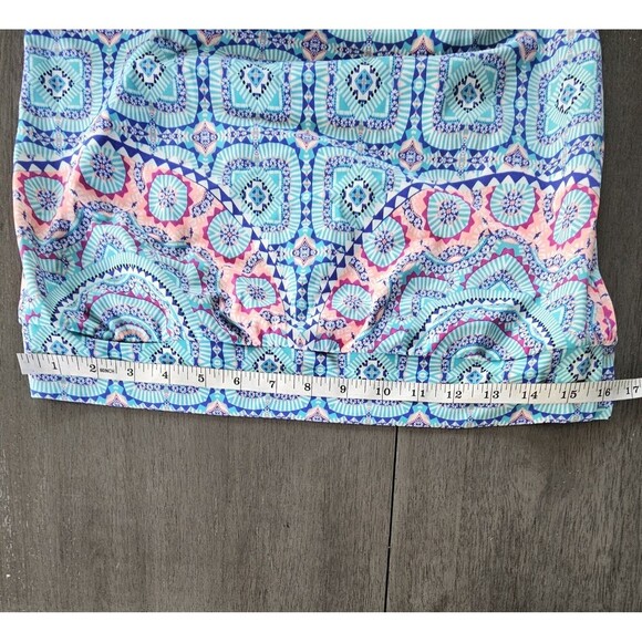 Athleta Blue Fiji Blousy Tankini Set Top 32 D/DD Bottoms XS  Wired Racerback - Picture 9 of 11